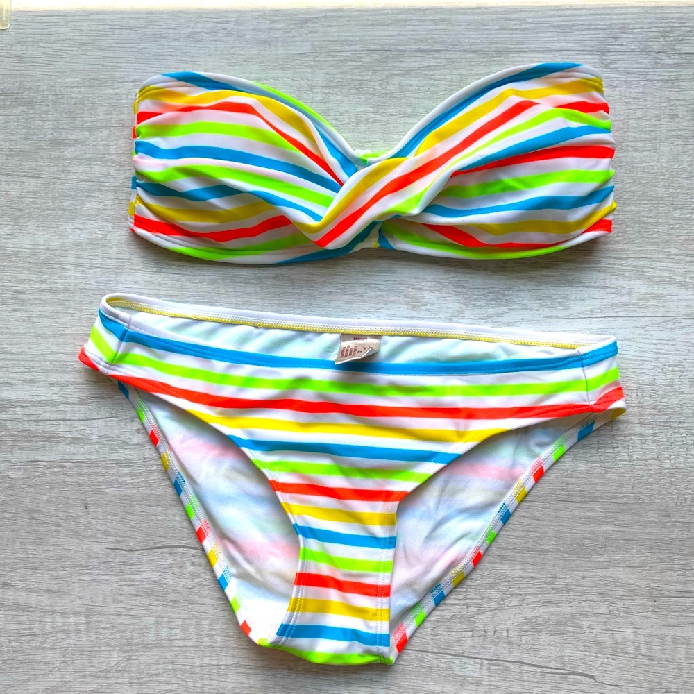 Arizona Multi-color Stripes Bikini Set